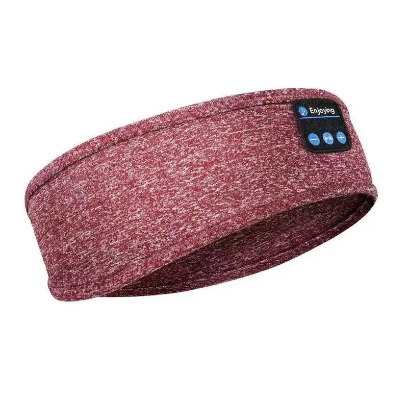 A product photo of the Red Sleep mask with headphones