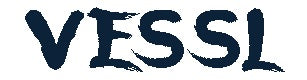 The official logo of the Vessl store that says VESSL with black text