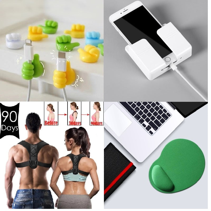An image of each product included in the Ergonomic Essentials Collection